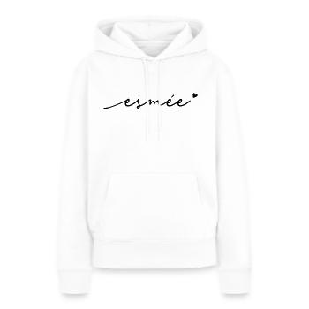 Esmée Schreibschrift Name - Frauen Premium Bio Hoodie - Weiß - Vorne - Julia (174cm)
