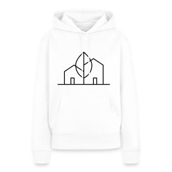 Architecture Logo - Women’s Premium Organic Hoodie - white - Front - Julia (174cm)