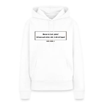 Tabletop Taktik - Frauen Premium Bio Hoodie - Weiß - Vorne - Julia (174cm)