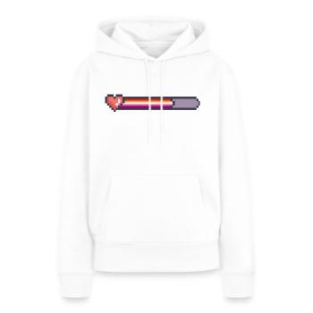 Lesbian ladebalken - Frauen Premium Bio Hoodie - Weiß - Vorne - Julia (174cm)