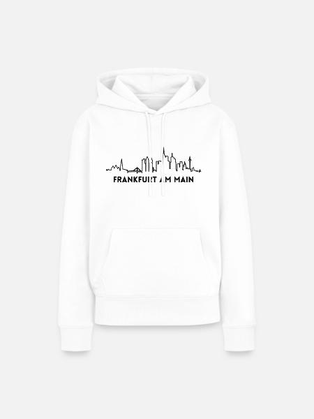 Stadt Frankfurt am Main - Frauen Premium Bio Hoodie - Weiß