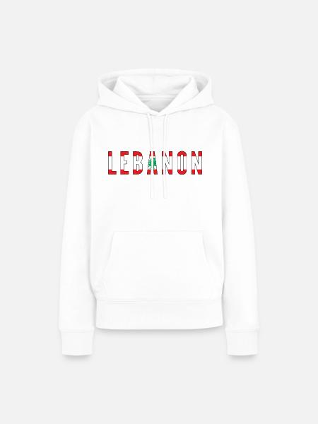 lebanon - Frauen Premium Bio Hoodie - Weiß