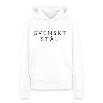 Acier suédois - Sweat à capuche Premium bio Femme - blanc - Devant - Julia (174cm)