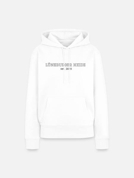 Lüneburger Heide "transparent college" - Frauen Premium Bio Hoodie - Weiß