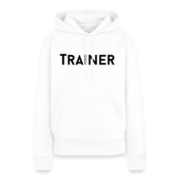 Dresseurs ou formateurs - Sweat à capuche Premium bio Femme - blanc - Devant - Julia (174cm)