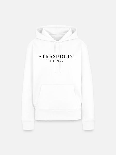 Strassburg -france - Frauen Premium Bio Hoodie - Weiß