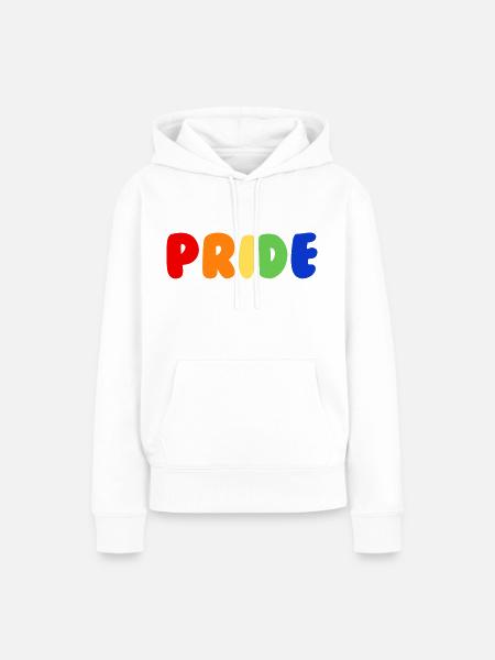 Pride - Frauen Premium Bio Hoodie - Weiß