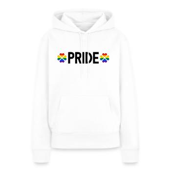 LGBTQ Pride Month pride Regenbogen - Frauen Premium Bio Hoodie - Weiß - Vorne - Julia (174cm)