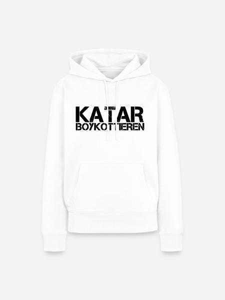 WM Katar - Frauen Premium Bio Hoodie - Weiß