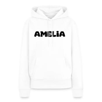 Name - Amelia - Frauen Premium Bio Hoodie - Weiß - Vorne - Julia (174cm)