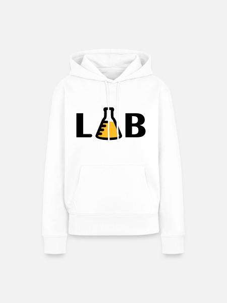 LAB (2c) - Frauen Premium Bio Hoodie - Weiß