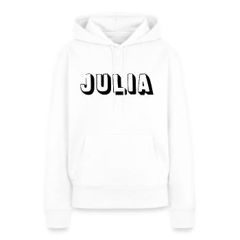 Name - Julia - Frauen Premium Bio Hoodie - Weiß - Vorne - Julia (174cm)