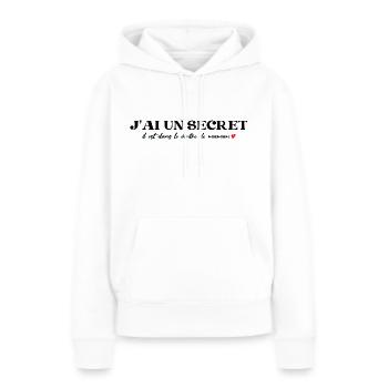 Secret Child Future Große Schwester/Bruder 2025 - Frauen Premium Bio Hoodie - Weiß - Vorne - Julia (174cm)