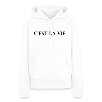 Coole Sprüche - Frauen Premium Bio Hoodie - Weiß - Vorne - Julia (174cm)