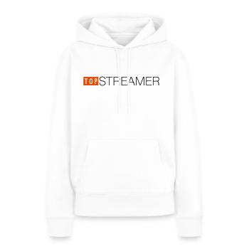 Top Streamer social media shirt - Frauen Premium Bio Hoodie - Weiß - Vorne - Julia (174cm)