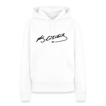 Mustafa Kemal Atatürk Unterschrift Design - Frauen Premium Bio Hoodie - Weiß - Vorne - Julia (174cm)