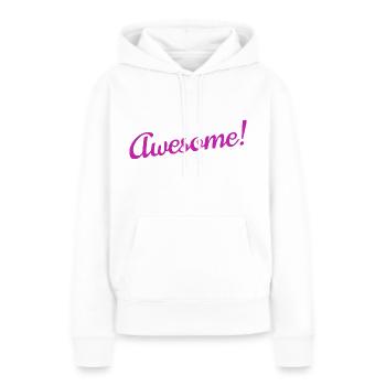Génial - Sweat à capuche Premium bio Femme - blanc - Devant - Julia (174cm)