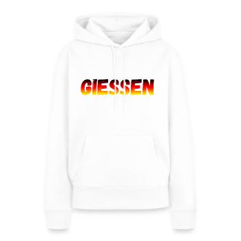 Gießen - Frauen Premium Bio Hoodie - Weiß - Vorne - Julia (174cm)