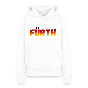 Fürth - Frauen Premium Bio Hoodie - Weiß - Vorne - Julia (174cm)