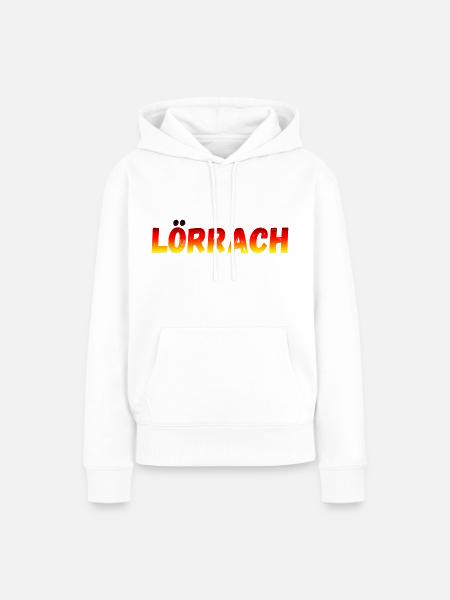 Lörrach - Frauen Premium Bio Hoodie - Weiß