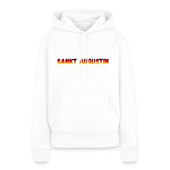 Sankt Augustin - Frauen Premium Bio Hoodie - Weiß - Vorne - Julia (174cm)