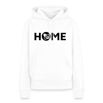 Rucher, Miellerie, Association des apiculteurs, Maison des apiculteurs - Sweat à capuche Premium bio Femme - blanc - Devant - Julia (174cm)