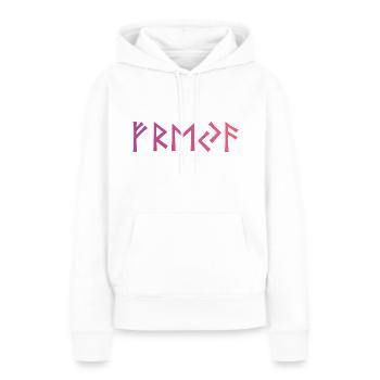 Freya Runes - Women’s Premium Organic Hoodie - white - Front - Julia (174cm)