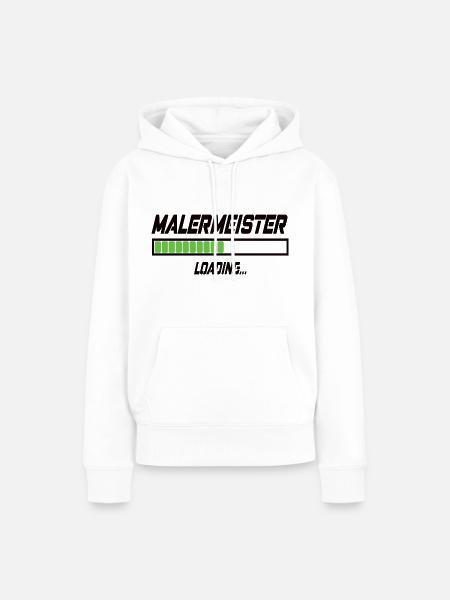 Malermeister Loading... - Frauen Premium Bio Hoodie - Weiß