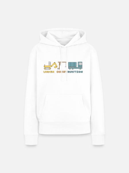 Under Construction - Frauen Premium Bio Hoodie - Weiß