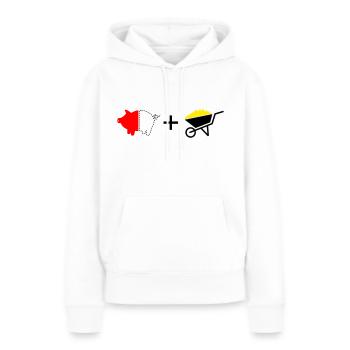 T shirt Guido - Frauen Premium Bio Hoodie - Weiß - Vorne - Julia (174cm)