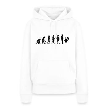 Cricket Evolution - Women’s Premium Organic Hoodie - white - Front - Julia (174cm)