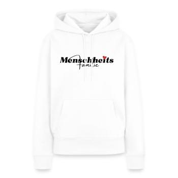 Humanité - Sweat à capuche Premium bio Femme - blanc - Devant - Julia (174cm)