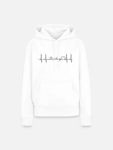 Salzburg - Frauen Premium Bio Hoodie - Weiß