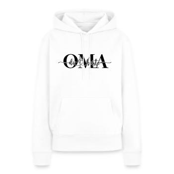 Die beste OMA - Frauen Premium Bio Hoodie - Weiß - Vorne - Julia (174cm)