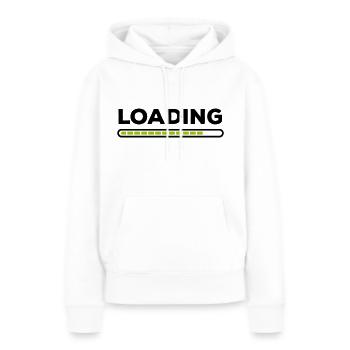 Loading - Frauen Premium Bio Hoodie - Weiß - Vorne - Julia (174cm)