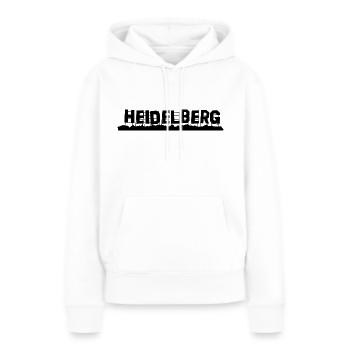 Heidelberg - Sweat à capuche Premium bio Femme - blanc - Devant - Julia (174cm)
