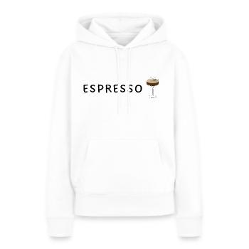 Espresso Martini - Kaffee - Frauen Premium Bio Hoodie - Weiß - Vorne - Julia (174cm)