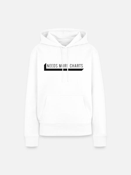 Needs more Charts - Frauen Premium Bio Hoodie - Weiß