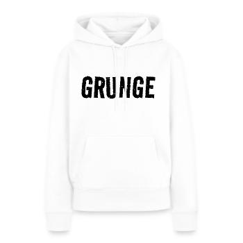 grunge - Sweat à capuche Premium bio Femme - blanc - Devant - Julia (174cm)