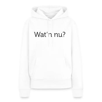 La question de Berlin - Sweat à capuche Premium bio Femme - blanc - Devant - Julia (174cm)