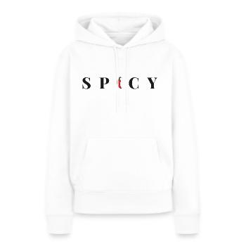 Spicy - Women’s Premium Organic Hoodie - white - Front - Julia (174cm)