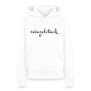 Einzelstück - Frauen Premium Bio Hoodie - Weiß - Vorne - Julia (174cm)