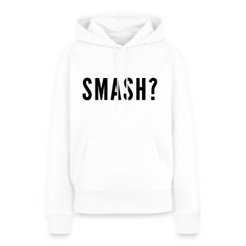 Smash - Women’s Premium Organic Hoodie - white - Front - Julia (174cm)