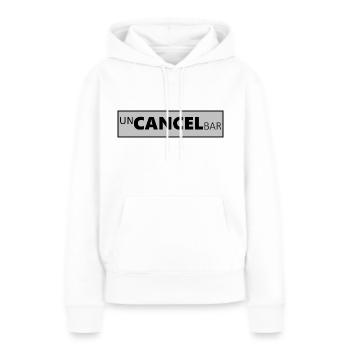 unCANCELbar - Frauen Premium Bio Hoodie - Weiß - Vorne - Julia (174cm)