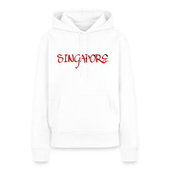 Singapur Stadtstaat Asien - Frauen Premium Bio Hoodie - Weiß - Vorne - Julia (174cm)