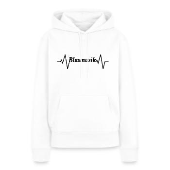 Blasmusik - Frauen Premium Bio Hoodie - Weiß - Vorne - Julia (174cm)