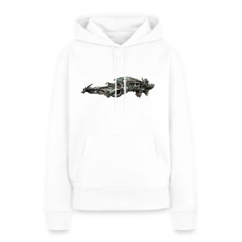 Alien spaceship - Women’s Premium Organic Hoodie - white - Front - Julia (174cm)