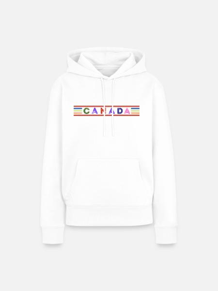 Kanada - Frauen Premium Bio Hoodie - Weiß