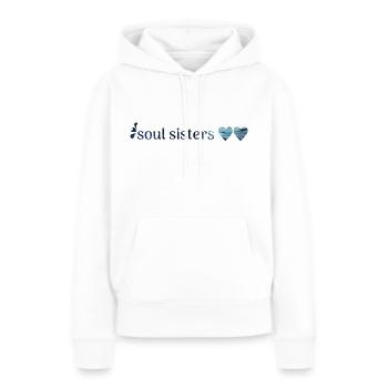 Amis - Sweat à capuche Premium bio Femme - blanc - Devant - Julia (174cm)
