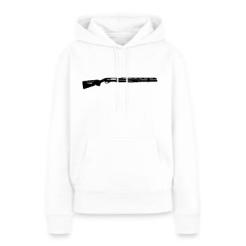 Shotgun Flinte IPSC - Frauen Premium Bio Hoodie - Weiß - Vorne - Julia (174cm)